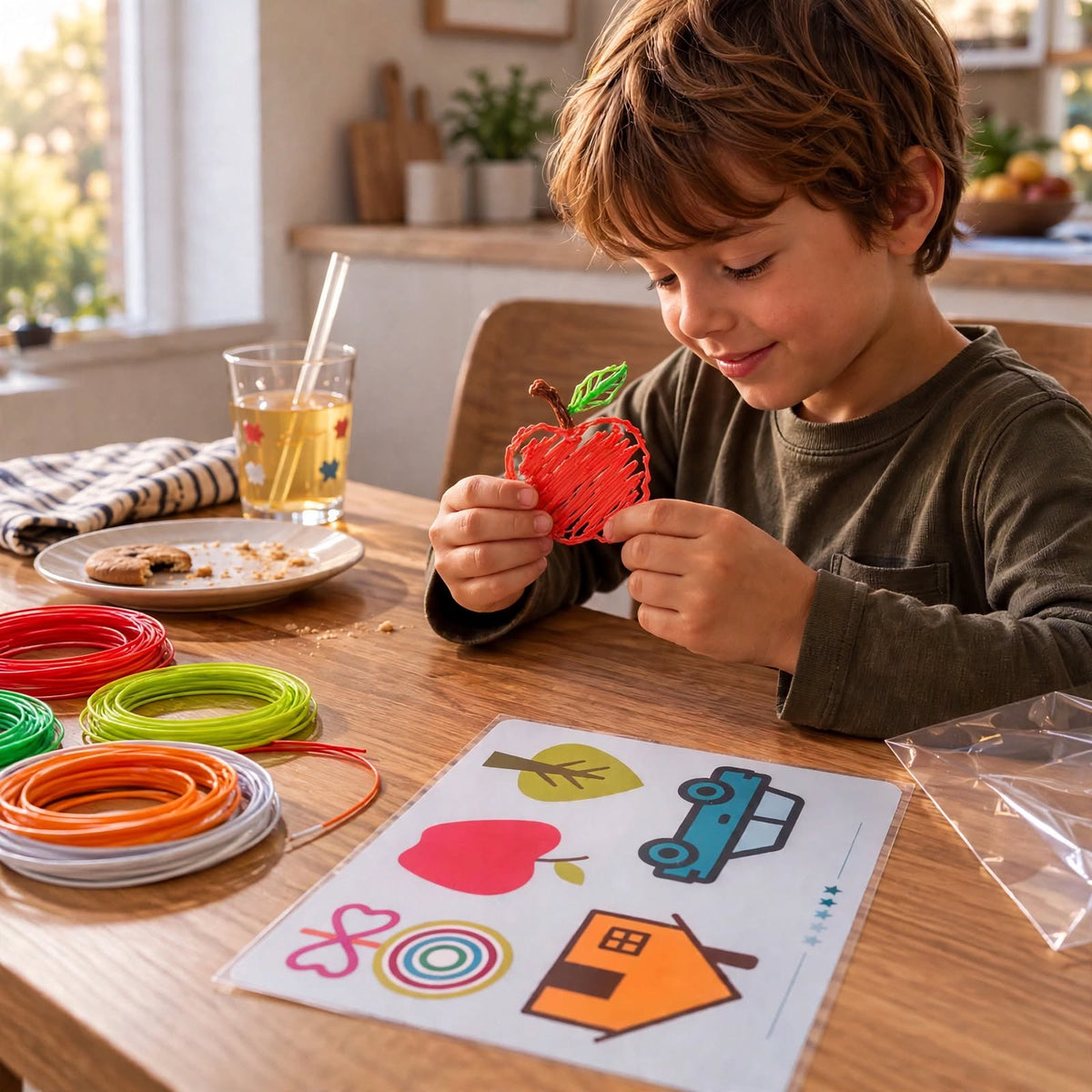 Mon neveu ne pose plus le stylo. Même à table, il parle de sa prochaine création.